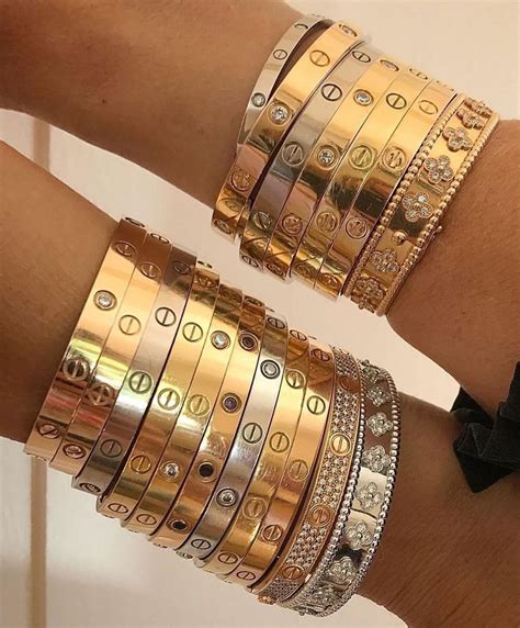 cartier stacking bracelets|matching cartier love bracelets.